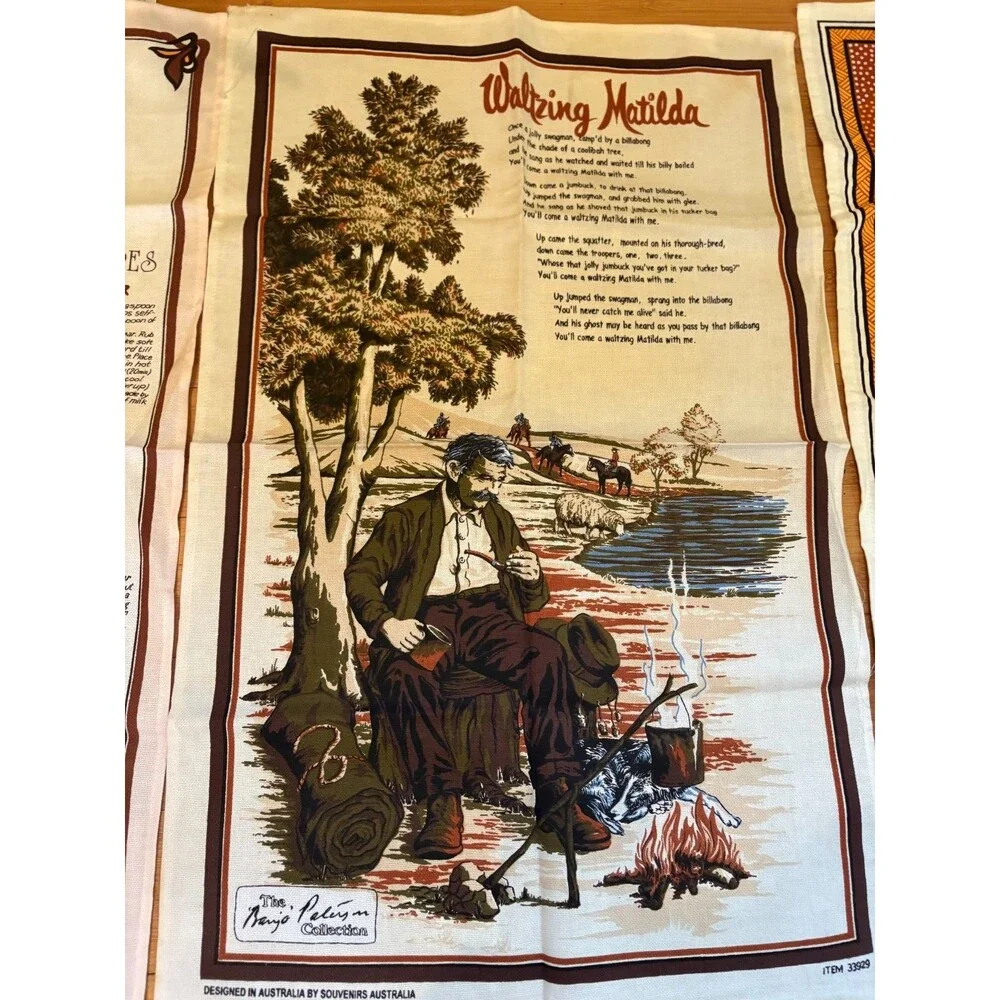 Australian Tea Towels used good